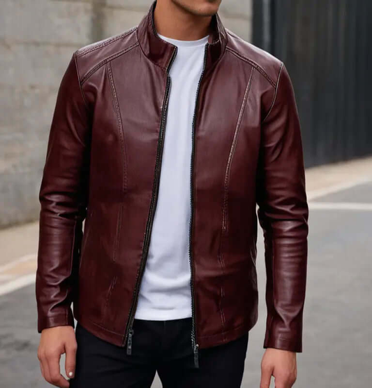 Men's Casual Faux Leather Jacket Hatch Sports
