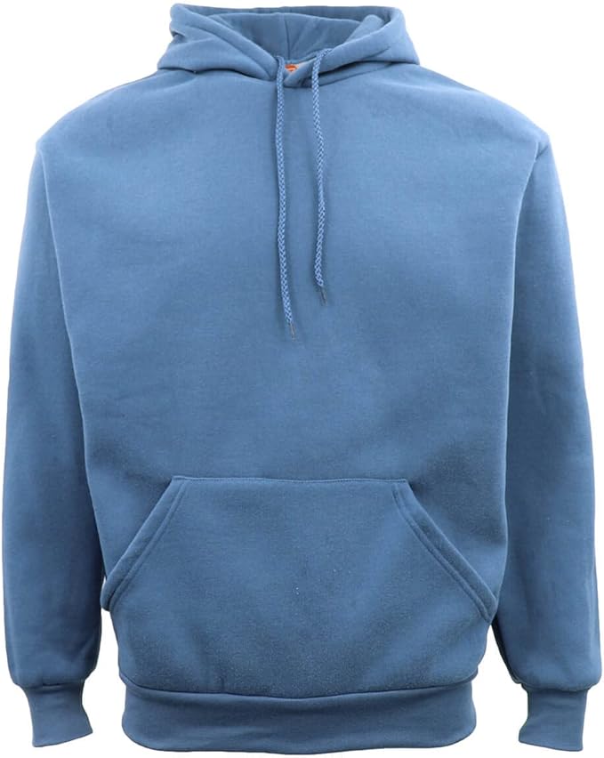 Adult Unisex Men's Basic Plain Hoodie Pullover Sweater Sweatshirt Jumper XS-8XL
