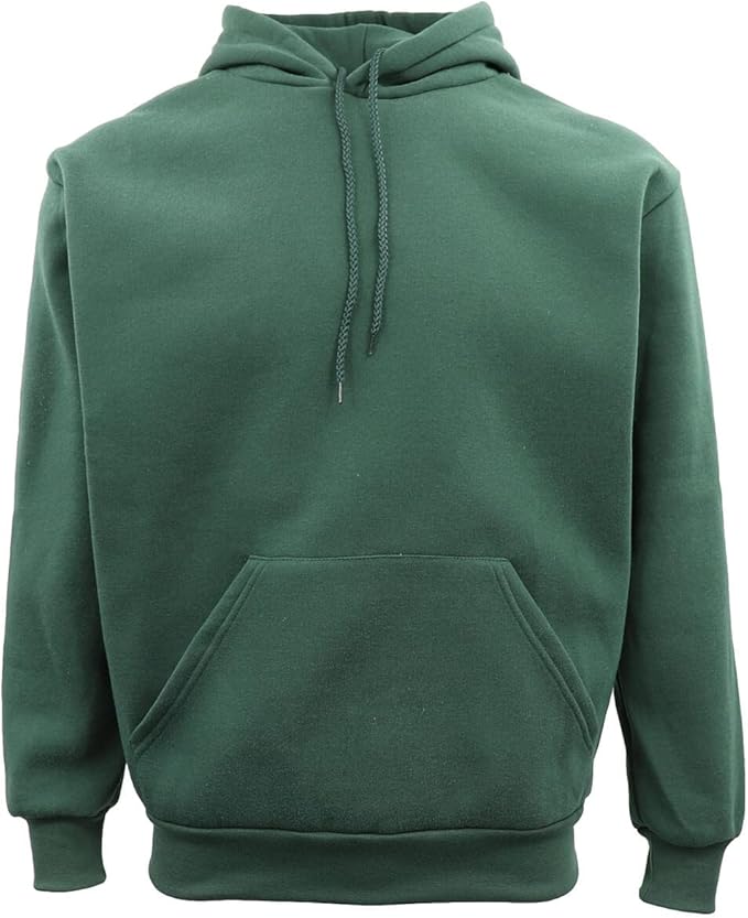 Adult Unisex Men's Basic Plain Hoodie Pullover Sweater Sweatshirt Jumper XS-8XL