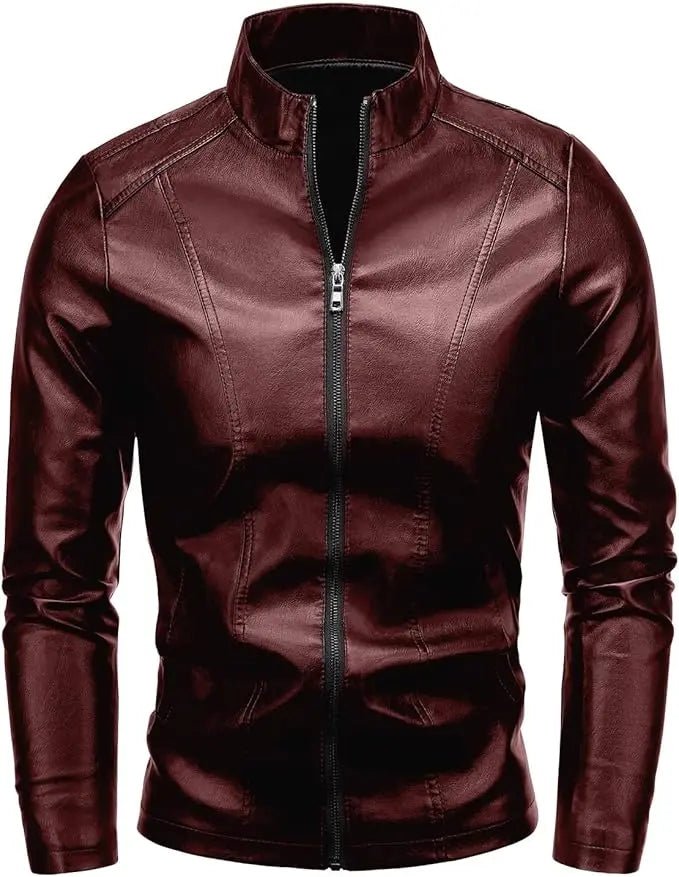 Men's Casual Faux Leather Jacket - Hatch Sports