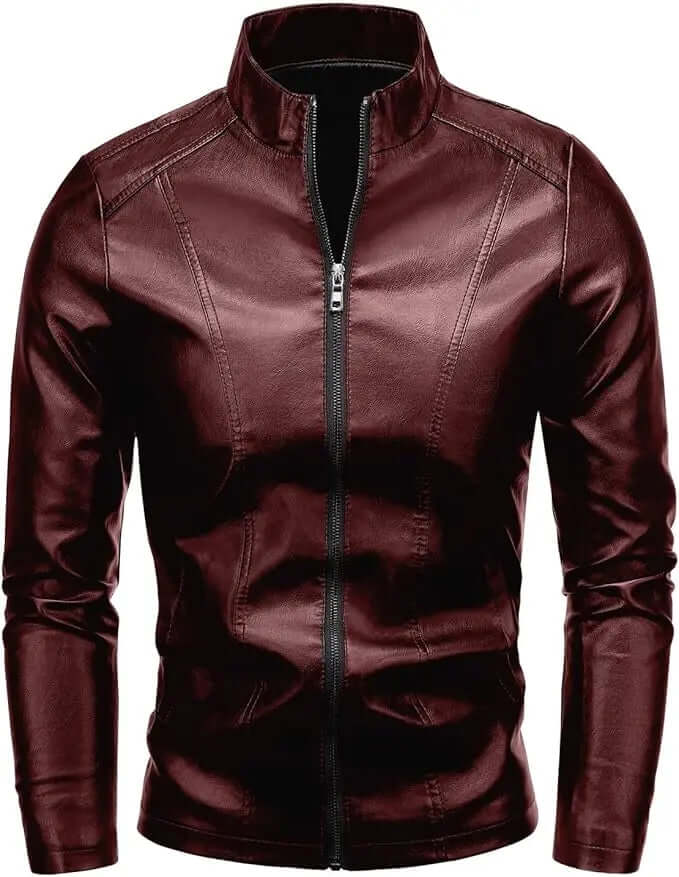 Men's Casual Faux Leather Jacket - Hatch Sports