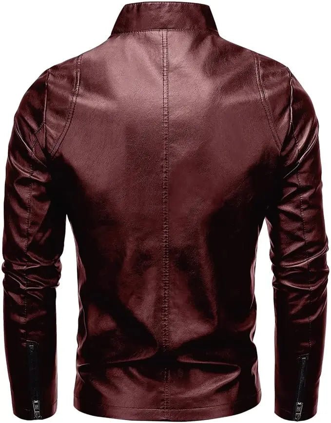 Men's Casual Faux Leather Jacket - Hatch Sports