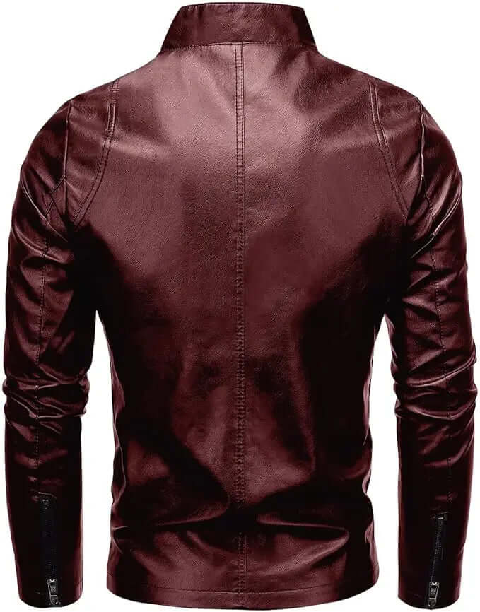 Men's Casual Faux Leather Jacket - Hatch Sports