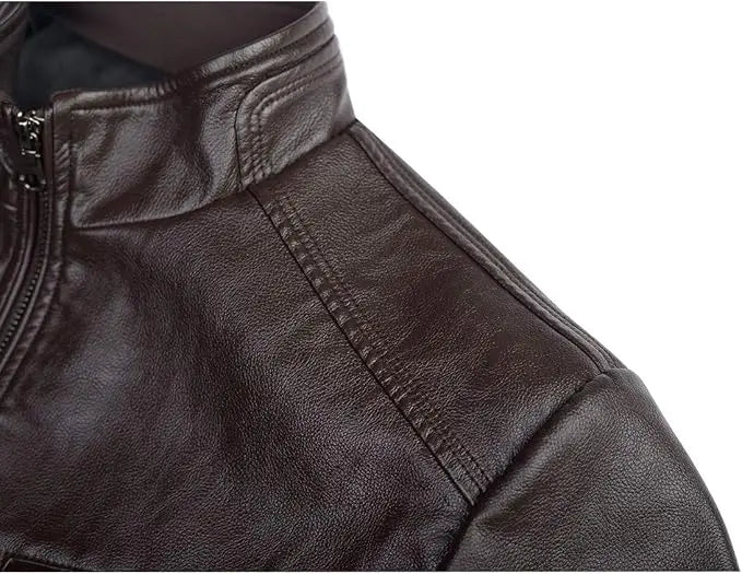 Men's Casual Faux Leather Jacket - Hatch Sports