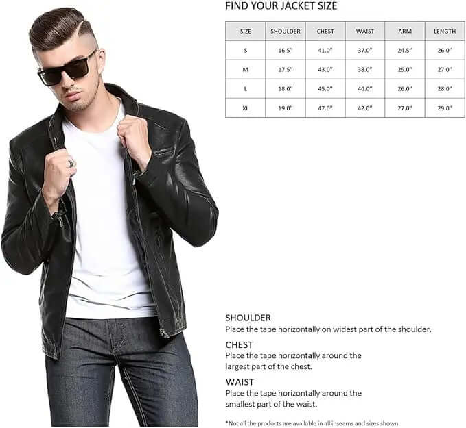 Men's Casual Faux Leather Jacket - Hatch Sports