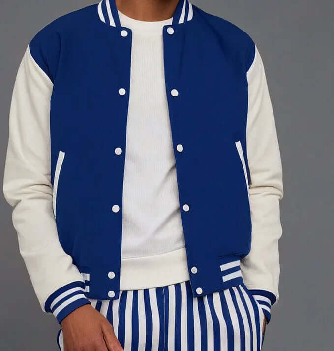 Hatch Sports Men’s Varsity Baseball Jacket Leather Hatch Sports