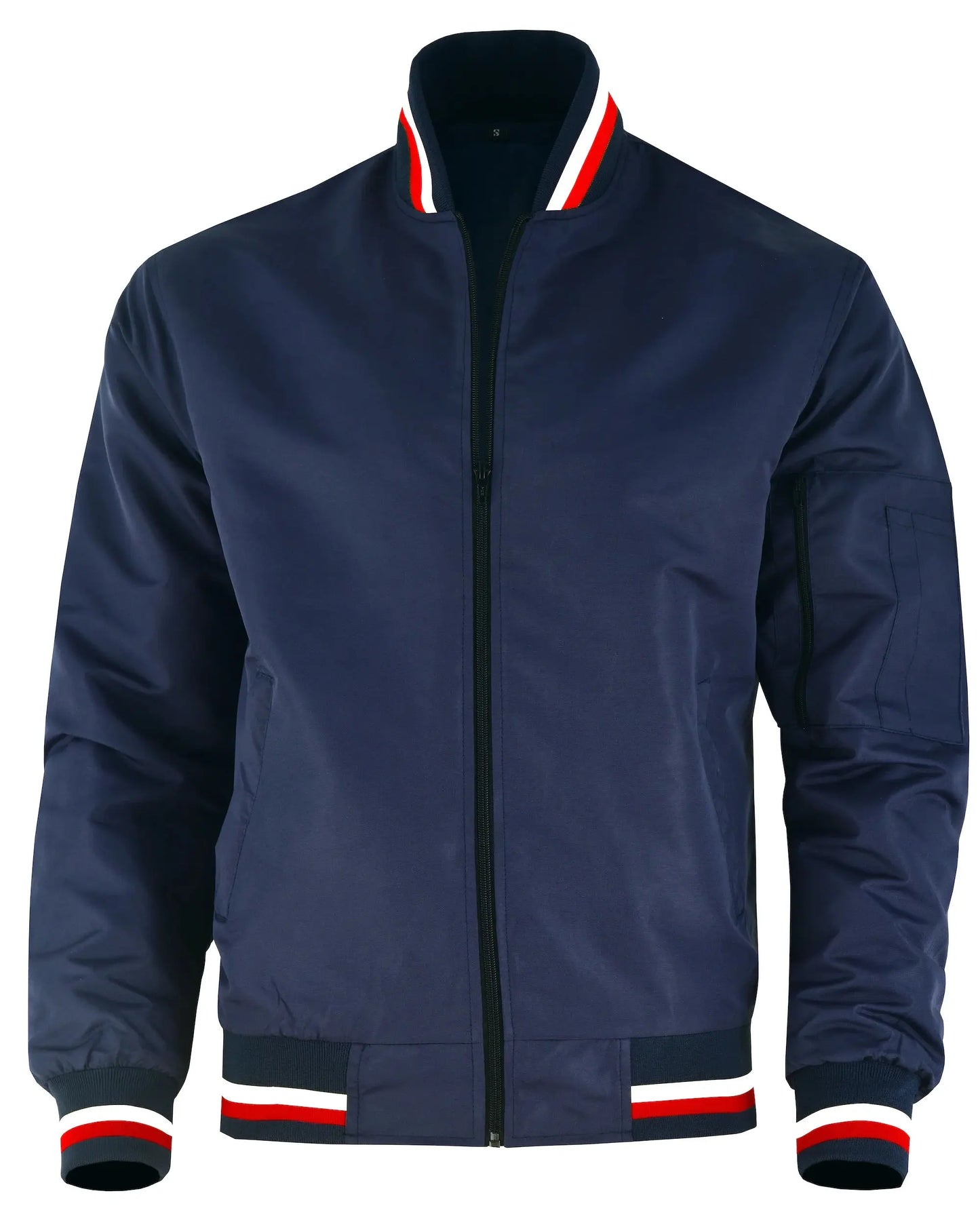 Hatch Sports Mens Varsity Jacket Casual Mid Season Stylish Letterman Bomber Jacket Navy Blue - Hatch Sports