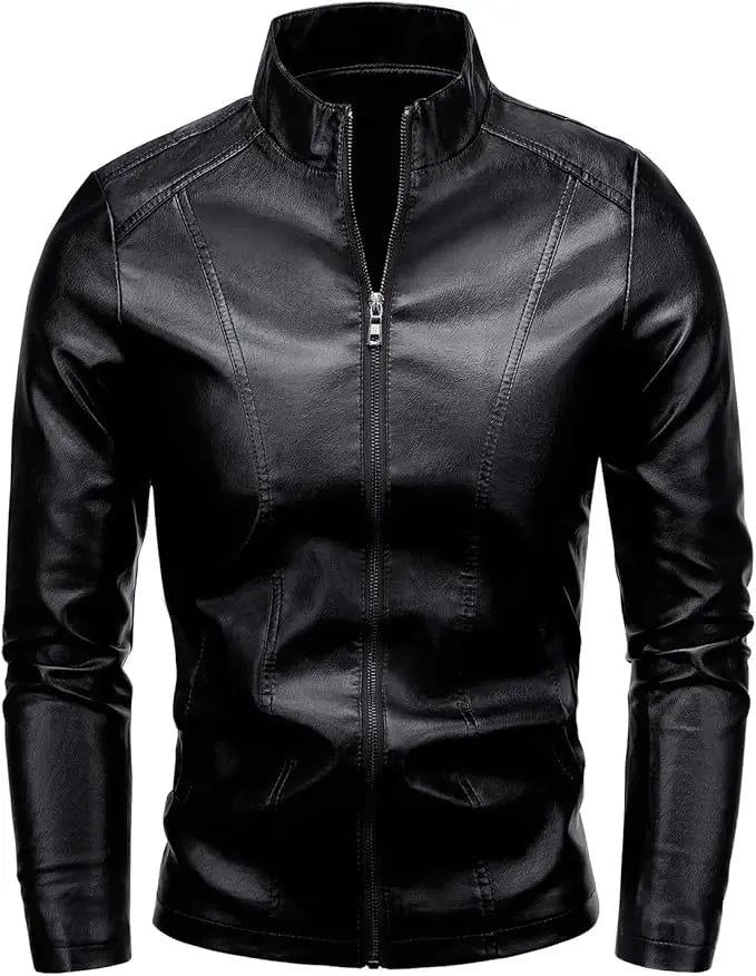 Men's Casual Faux Leather Jacket - Hatch Sports