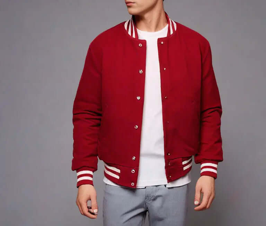 Men's Premium Wool Varsity Jacket by Hatch Sports Hatch Sports