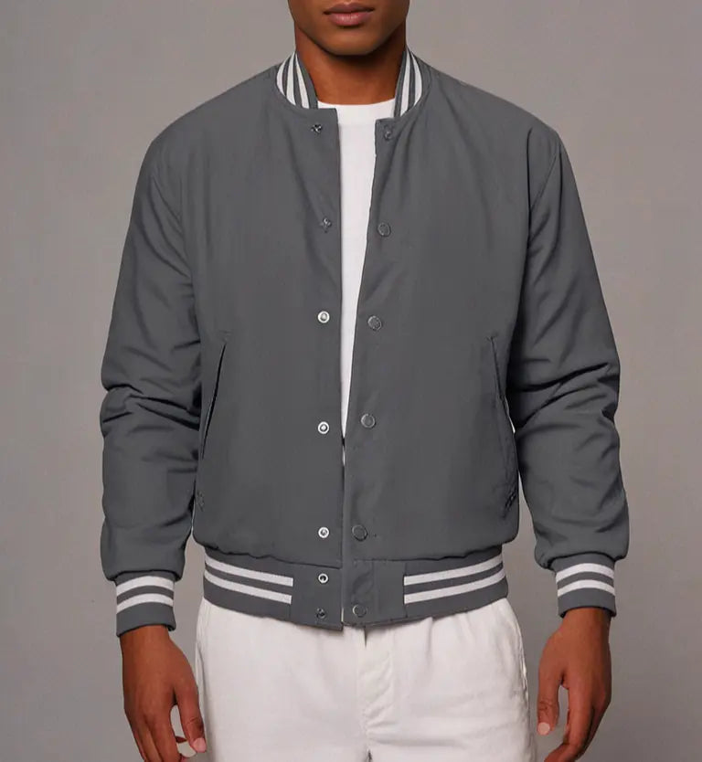 Men's Wool College Baseball Varsity Jacket Hatch Sports