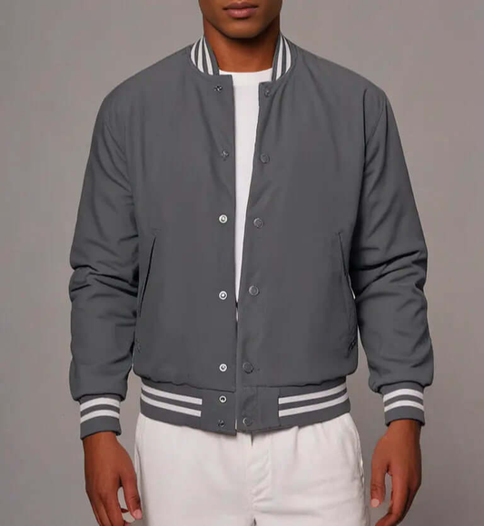 Men's Wool College Baseball Varsity Jacket Hatch Sports