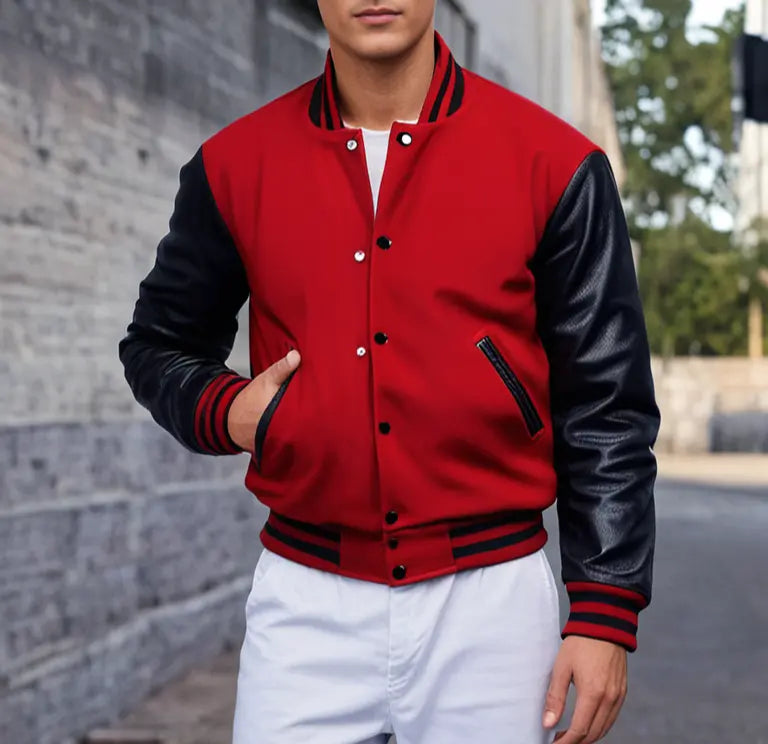 Men's Varsity Baseball Letterman Jacket Hatch Sports