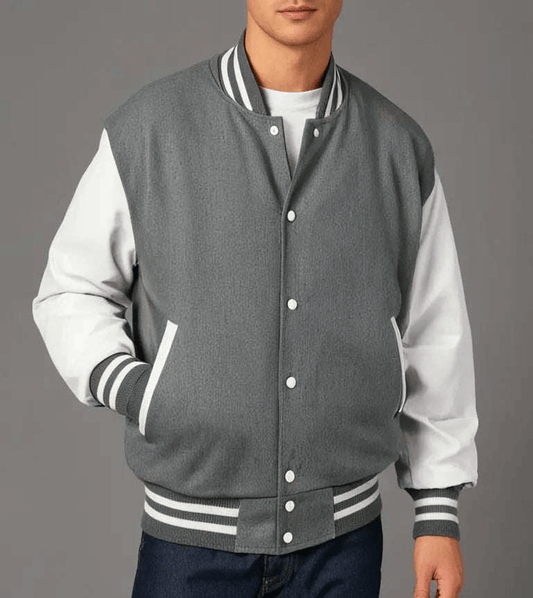 Hatch Sports Men’s Varsity Baseball Jacket Wool Body Hatch Sports