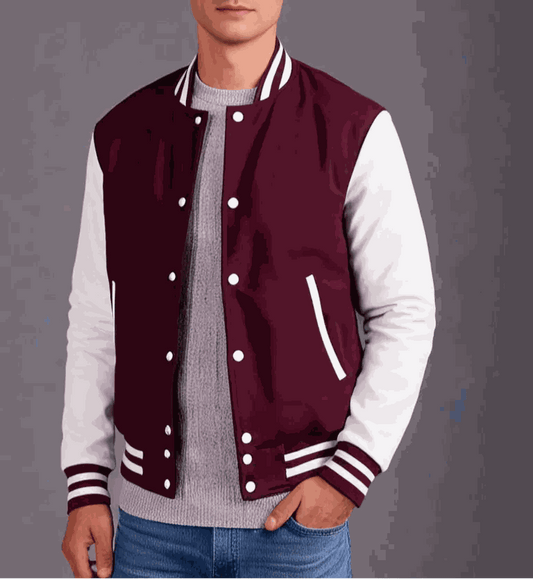Hatch Sports Men’s Varsity Baseball Letterman Jacket Wool Hatch Sports