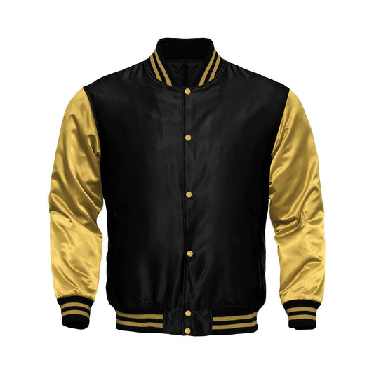 Hatch Sports  Mens Satin Jacket Black/Gold