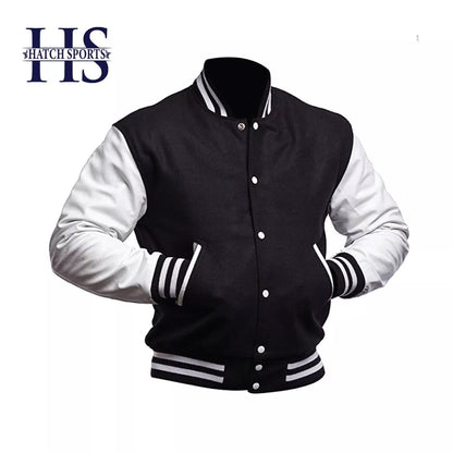 varsity leather jacket