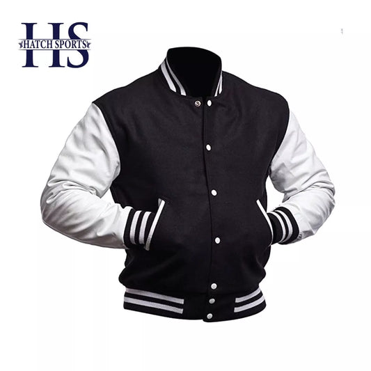 varsity leather jacket