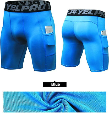 Compression Shorts Men 3 Pack, Dry Fit Compression Underwear Spandex
