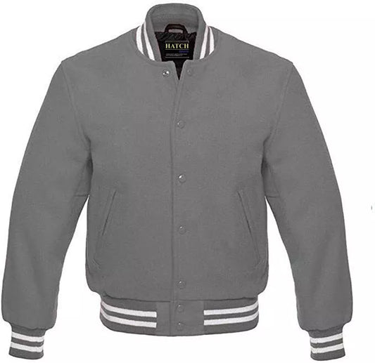 Hatch Sports Mens Premium Quality Classic All Wool College Baseball Letterman Varsity Jacket