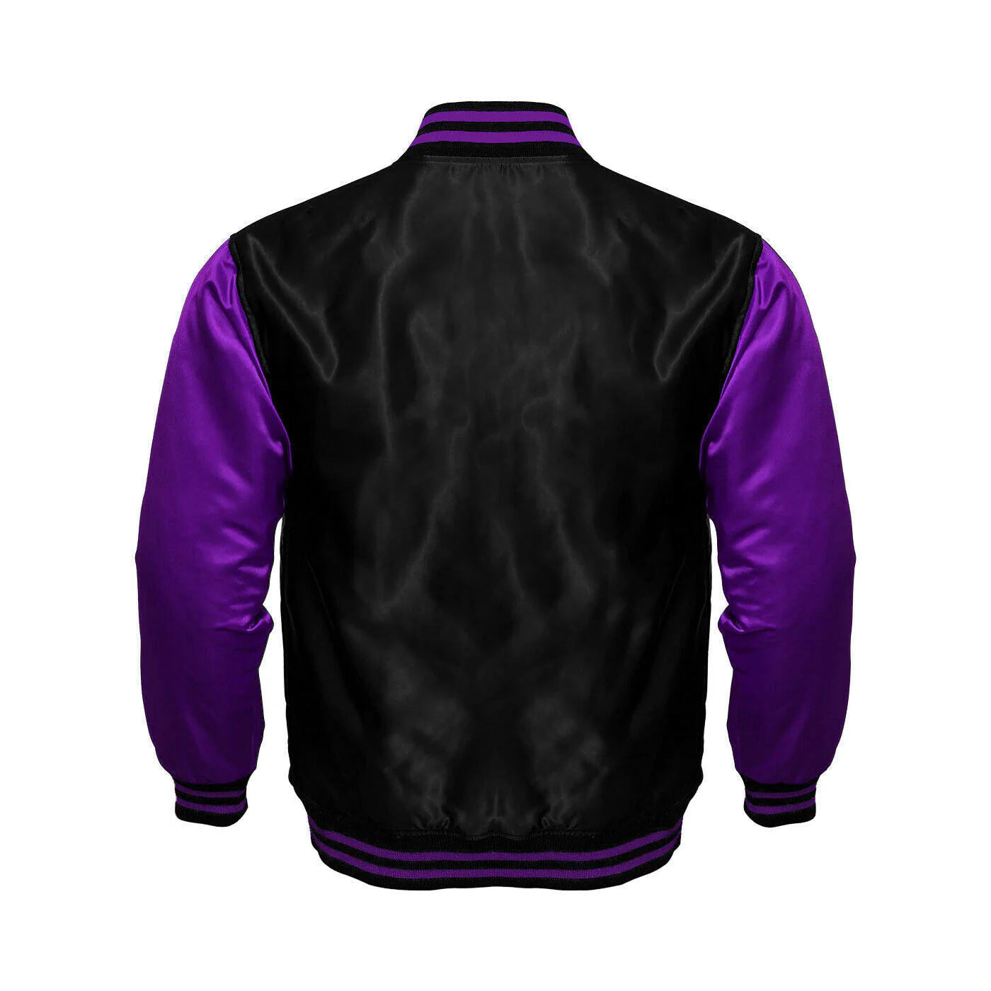 Hatch Sports Mens Satin Jacket Black/Purple