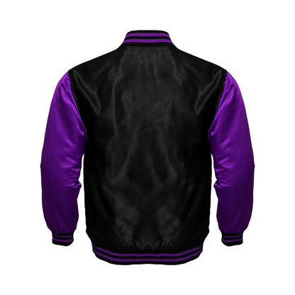 Hatch Sports Mens Satin Jacket Black/Purple