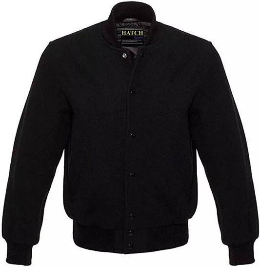 Hatch Sports Mens Premium Quality Classic All Wool College Baseball Letterman Varsity Jacket