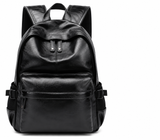 Leather Backpack for Men Wowen School College Casual Travel