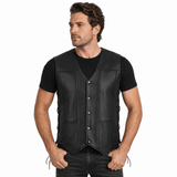 Premium Classic Men's Genuine Leather Vest