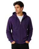 Adult Unisex Zip Plain Fleece Hoodie Hooded Jacket Mens Sweatshirt Jumper XS-5XL