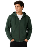 Adult Unisex Zip Plain Fleece Hoodie Hooded Jacket Mens Sweatshirt Jumper XS-5XL
