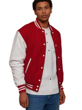 Classic Varsity Jacket Red and White