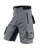 MTB Shorts Men's Cycling Off Road Team Racing Baggy Bicycle Padded Liner Shorts Full Grey