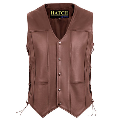 Leather Vest Brown
