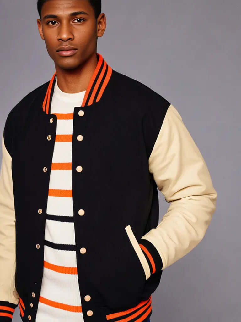 Men's Classic Letterman Baseball Varsity Jacket HatchSports