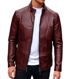 Men's Casual Faux Leather Jacket