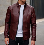 Men's Casual Faux Leather Jacket Hatch Sports