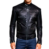 Premium Black Leather Biker Jacket
