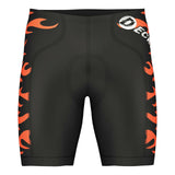 Mens Cycling Shorts Gel Padded Road Cycling MTB Knicks Bicycle Tights with flame design