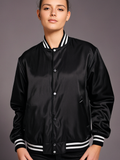 Hatch Sports Women Satin Jacket All Black Hatch Sports