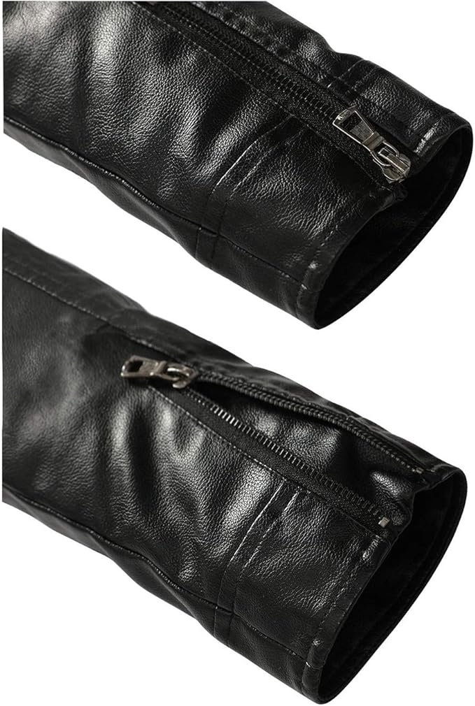 Leather Jacket Men Lightweight Bomber Jackets and Coats