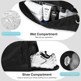 Gym Bag for Men Women, Sports Bag with Shoes Compartment and Wet Pocket 30L