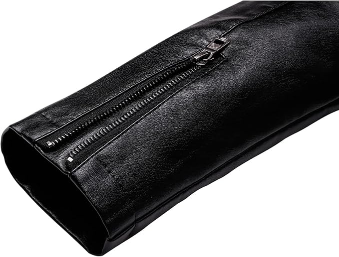Men's Casual Faux Leather Jacket