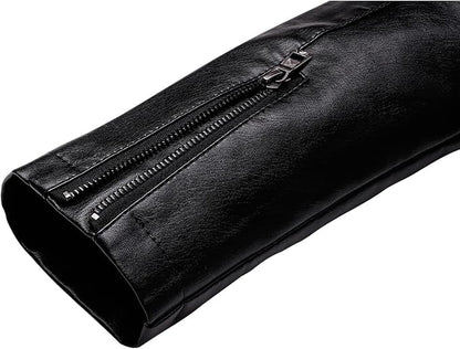 Men's Casual Faux Leather Jacket