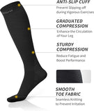 2 Pairs 20-30mmHg Graduated Compression Socks for Men and Women