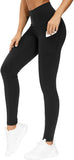 Women's Thick High Waist Yoga Pants Workout Leggings Black