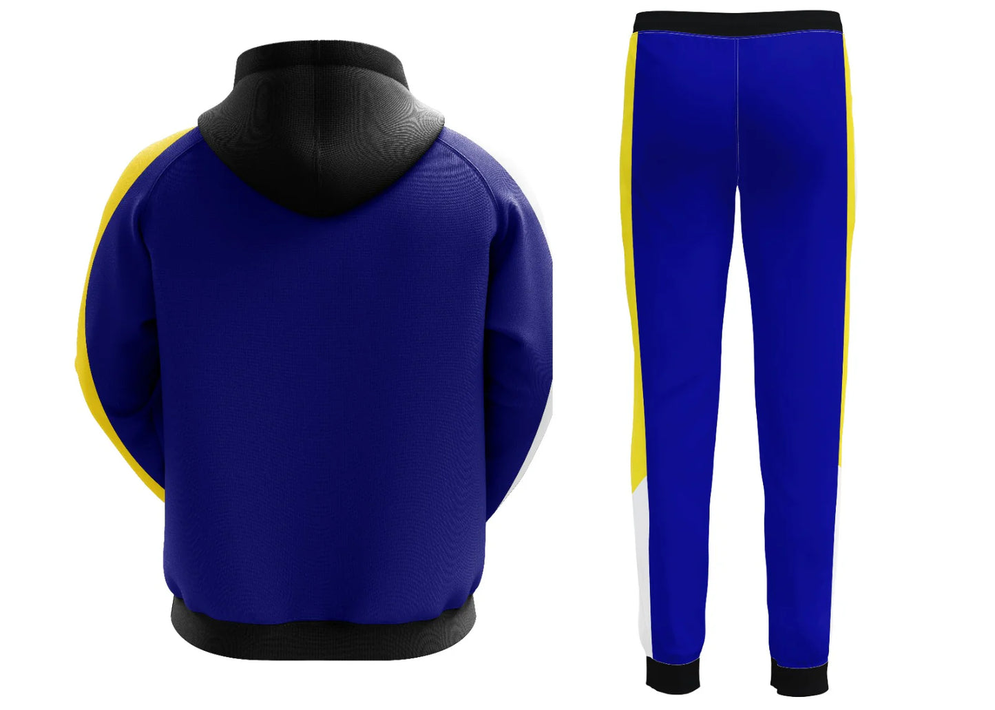 Hooded Plain Tracksuit Fleece Ribbed Cuff Sweatshirts Cotton Blend Joggers Oversize