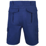 Cargo Shorts 100% Cotton Heavy Duty Multipocket - Back view showcasing spacious pockets and durable construction.