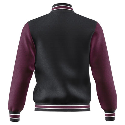New Men's Premium Classic Snap Button Vintage Baseball Letterman Varsity Jacket