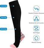 2 Pairs Compression Socks/Stockings for Men & Women,Support Socks Compression Stockings for Running