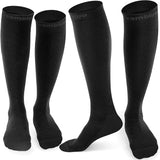 2 Pairs 20-30mmHg Graduated Compression Socks for Men and Women